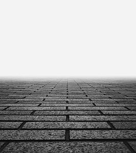 brick wall, lines, monochrome, pattern, worm's eye view, flooring, backgrounds