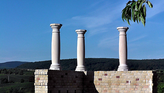in kolomvorm, Romeinse tijd, Romeinen, oudheid, oude structuren, bezoekplaatsen, het platform
