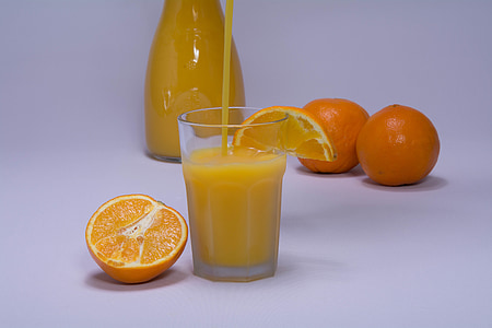 oranžna, pomarančni sok, Frisch, stisnjeni, zdravo, steklo, sadje