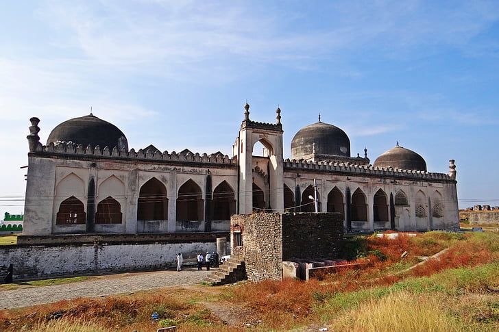 Jama masjid, fort de Gulbarga, Dinastía Bahmani, indo-persa, arquitectura, Karnataka, India
