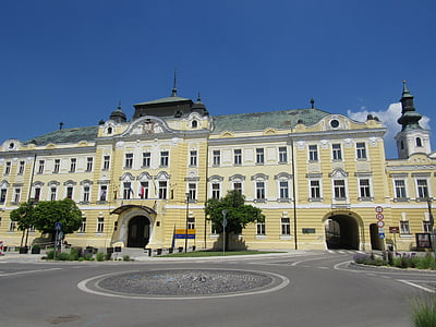 nitrify, Eslovaquia, edificio, Centro