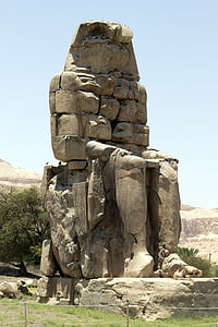 Agamemnon, memnon colossi, statuja, drupas, kultūra, Luxor, vēsturiski