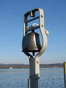dzwon, Jezioro, wody, krajobraz, ptactwa wodnego, niebo, Jezioro Bodeńskie