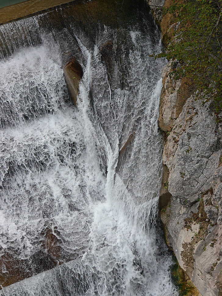 Lechfall, Füssen, chute d’eau, Splash