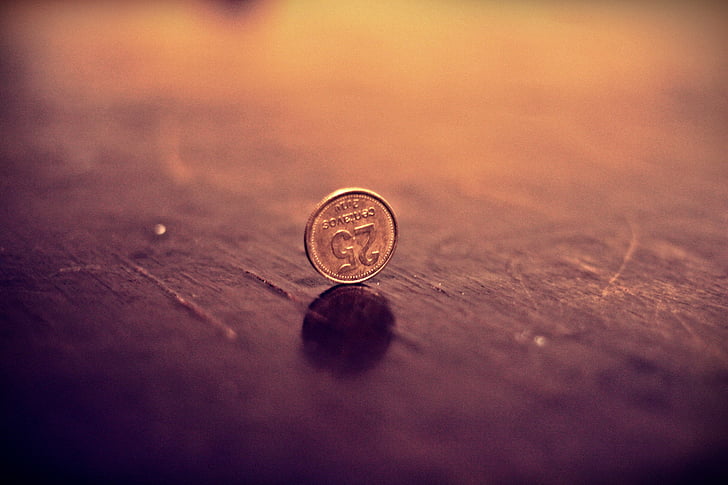 valūta, nauda, metāls, monētas, Penijs, finanšu