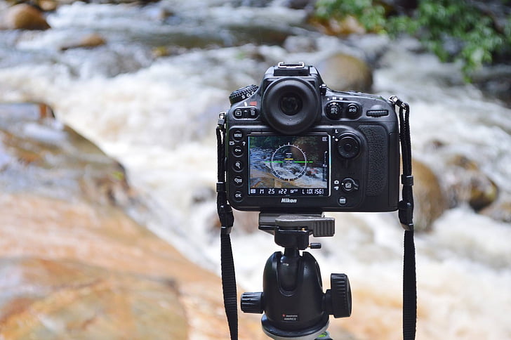 камера, Nikon, снимка, фотография, река, вода, на открито