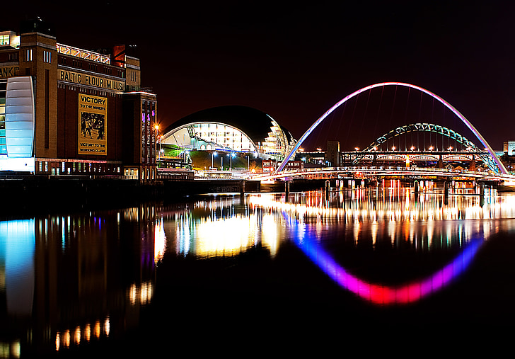 reka, Newcastle upon tyne, Newcastle, Tyne, most, Gateshead, Velika Britanija