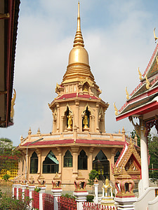 Пагода, буддисты, Таиланд, Бангкок, Храм, золото
