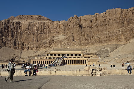 долината на царете, Деир-ел-Бахри, Египет, погребалния храм на Хатшепсут, археология, архитектура, планински
