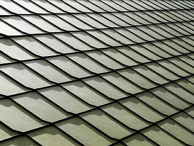 strehe, ploščice, izvleček, ozadje, siva, siva, vzorec