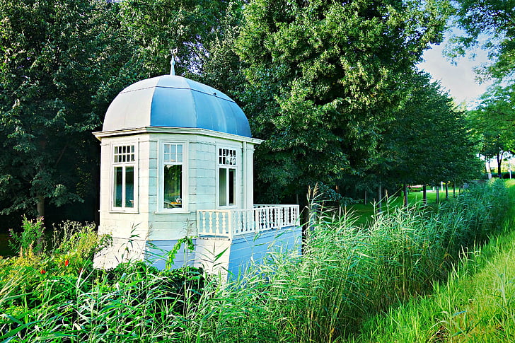 Pavillon, Gartenlaube, Gartenhaus, Garten, historische, 18. Jahrhundert, Luxus