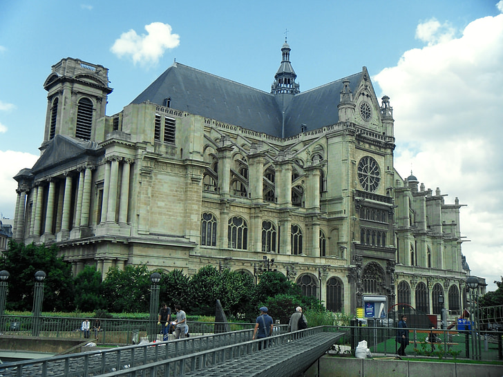 Gereja, Saint eustache, Prancis, Paris, agama, Monumen, budaya