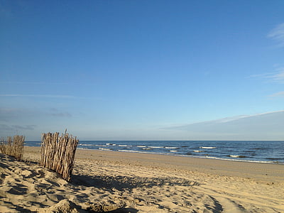 Playa, Mar del norte, Holanda, marítimo, ola, mar, verano