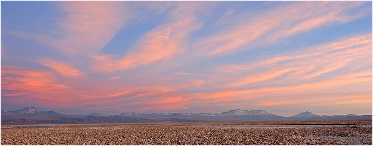 Čile, západ slnka, Sky, osvetlenie, Atacama