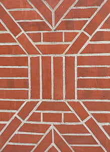 ladrillo, clinker, patrón de, Hauswand, fachada, estructura, pared