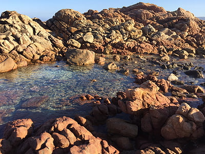 rocas, agua, Océano, naturaleza, paisaje, piedra, al aire libre