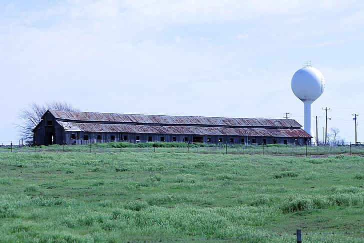 Fort reno, Oklahoma, dlhé stodola, poľnohospodárstvo, budova, krajiny, farma