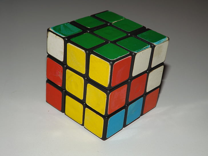 cubul magic, pre-montat, verde, Forma de cub, puzzle cub, jucărie, educaţie