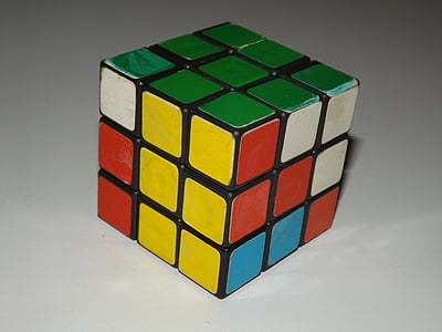 Cube magic, előszerelt, zöld, kocka alakú, puzzle kocka, játék, oktatás