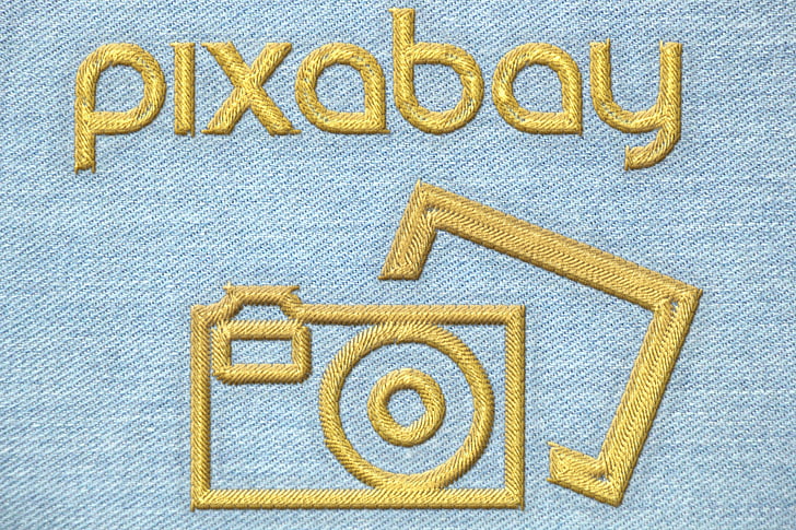 pixabay, logo, embleem, borduurwerk, hand arbeid, kunst, ambachtelijke