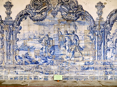Bahia, kyrkan, Sao francisco, kloster, cloisteren, Azulejos, keramiska