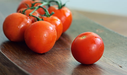 paradajky, červená, čerstvé, rastlinné, jedlo, paradajka, šalát
