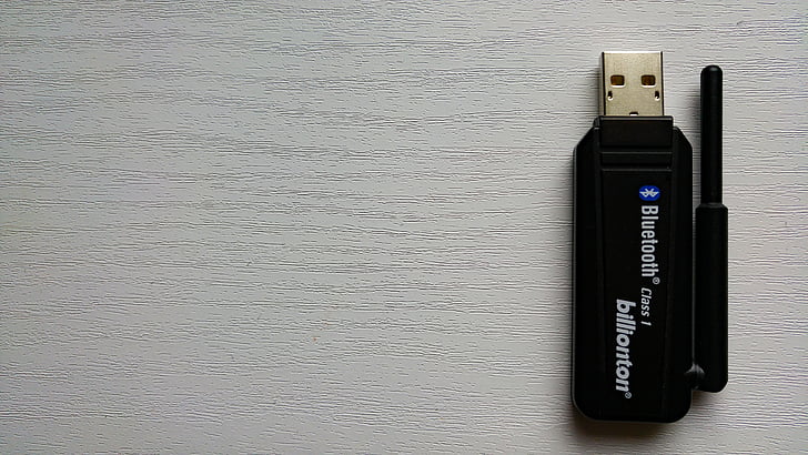 Bluetooth, bezdrátové, hardwarový klíč, USB, zařízení, periferní zařízení, počítač