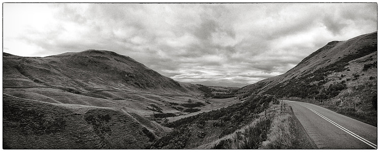 Escócia, paisagem, montanhas, escocês, viagens, cenário, céu