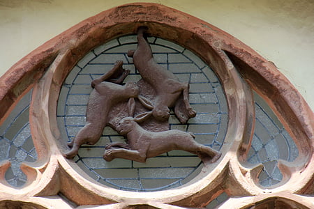 ablak, állat, nyúl, nyúl ablak, Paderborn