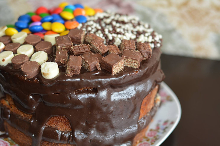 蛋糕, 巧克力, 准将, 甜点, 甜的食物, 食品, 糖果