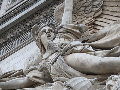 ängel, Triumfbågen, Arc, Arch, Frankrike, Paris, berömda