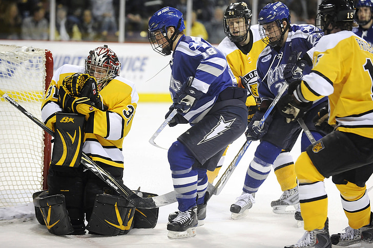 hockey, sports, competition, teams, goalie, ice, skating