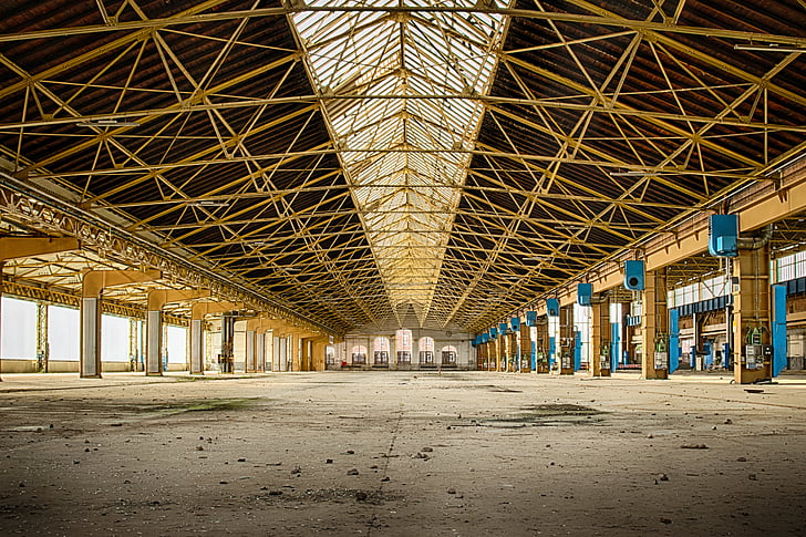 lost places, factory, leave, industrial building, pforphoto, factory building, huge