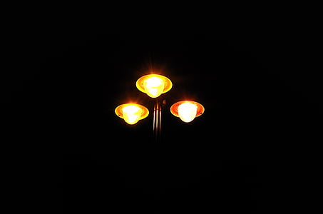 Street, belysning, lys, lampe, arkitektur, mørk, svart