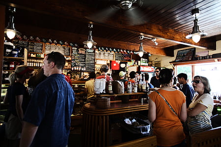 Bar, Caffe, kopi, Toko, orang-orang, kedai kopi, Laki-laki