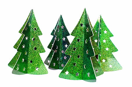 jul, Xmas, træ, træer, dekoration, sæsoner, grøn
