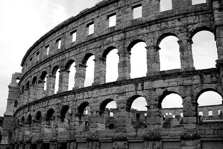 Colosseum, Monument, atraktsioon, turist, Tour, Pula, Horvaatia