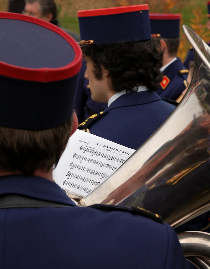 commemorare, Marseillaise, musica, militare, celebrazioni, 1, guerra mondiale