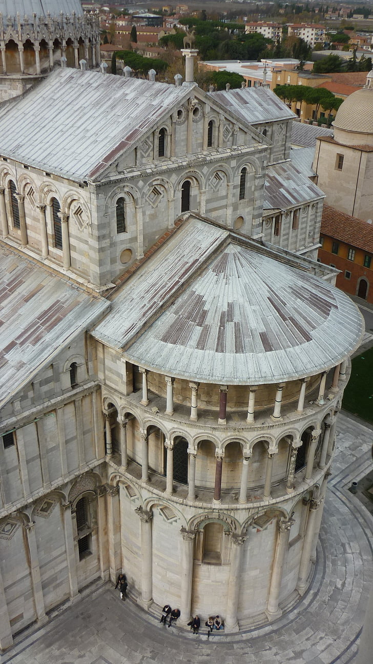 Pisa, arkitektur, batisterio, kyrkan, täckning