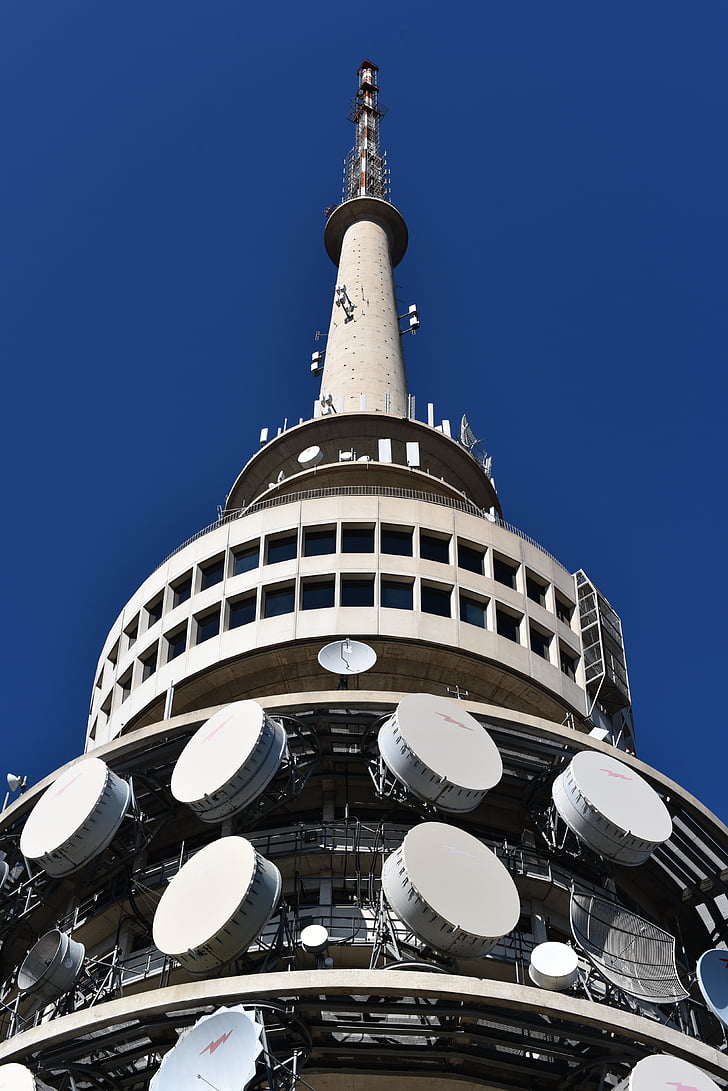 Canberra, Telstra, blauer Himmel, Turm, Hauptstadt, Australien, Antenne
