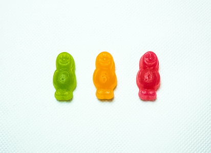 gummy, bear, fruit, candy, food, white background, studio shot