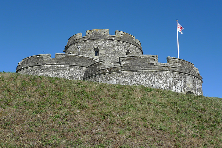 st mawes castle, castle, fort, fortification, cornwall, bastion, defense