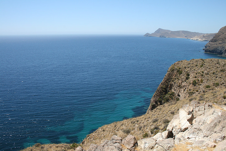 Cabo de gata, Níjar, landskap, Almeria, Stränder