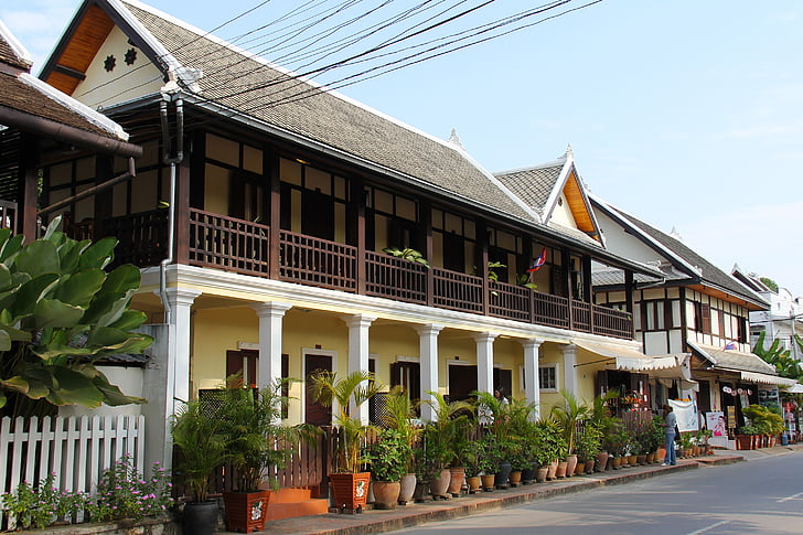 Unescon maailmanperintöluetteloon, City, historia, matkustaa, Heritage, Luang prabang, Laos