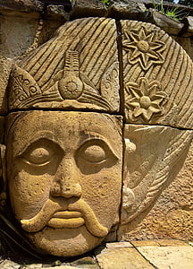 Bali, khuôn mặt, nghệ thuật, Indonesia, tác phẩm điêu khắc, Châu á, nền văn hóa