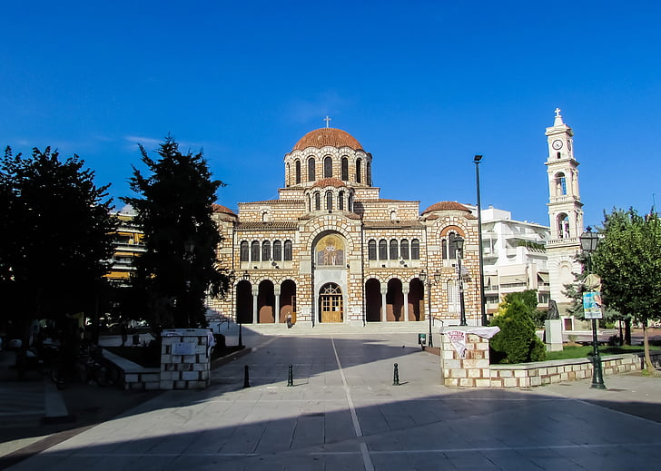 Kreikka, Volos, katedraali, Square, Ayios nikolaos, kirkko, arkkitehtuuri