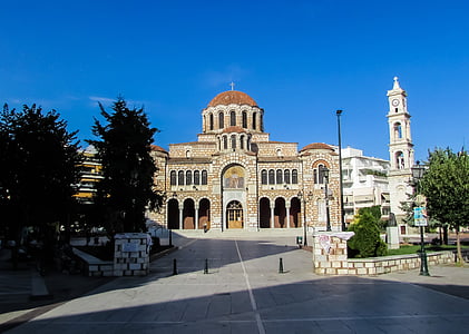 Griekenland, Volos, Kathedraal, plein, Ayios nikolaos, kerk, het platform