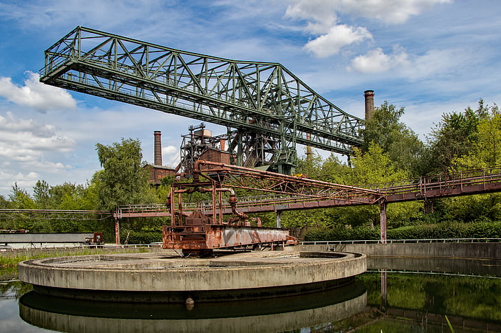 Duisburg, çelik fabrikası, Fabrika, Sanayi, eski, mimari, ağır sanayi