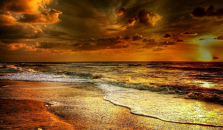 denmark, beach, sea, north sea, sand, holiday, dramatic sky