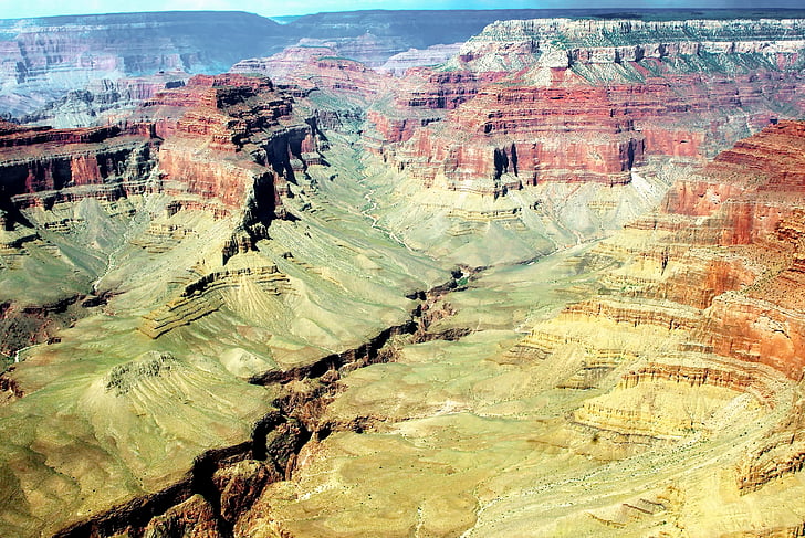 Verenigde Staten, Grand canyon, Colorado, Panorama, onmetelijkheid, rivier, toeristische site